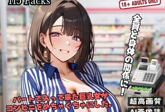 パートで入って来た巨乳女が コンビニをめちゃくちゃにした。【無料エロ漫画】d_508749…実質無料