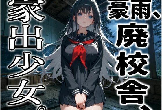 豪雨、廃校舎、家出少女。【無料エロ漫画】d_524779…初回クーポンあり