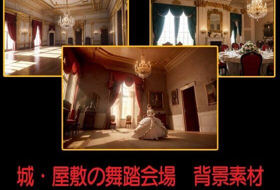 城・屋敷の舞踏会場  背景素材【無料エロ漫画】d_546160…初回クーポンあり