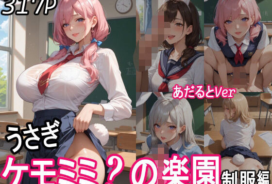 ケモミミ？の楽園  〜あだるとVer〜  うさぎ  制服編【無料エロ漫画】d_551057…初回クーポンあり