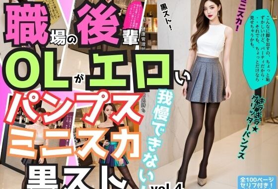 職場の後輩OLがエロいパンプス＆ミニスカ＆黒ストでもう我慢できない vol.4【無料エロ漫画】d_553509…初回クーポンあり