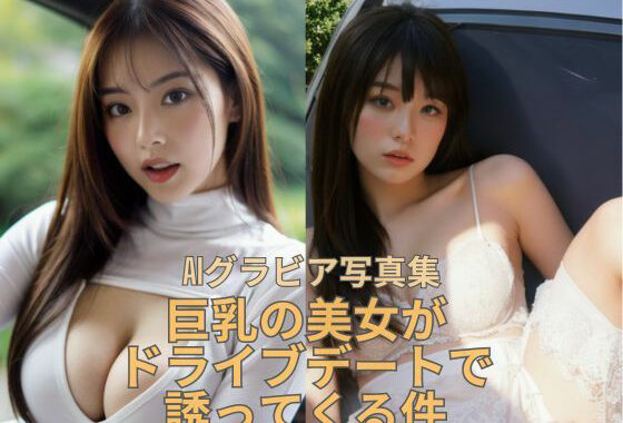 AIグラビア写真集   巨乳の美女がドライブデートで誘ってくる件【無料エロ漫画】d_557865…初回クーポンあり