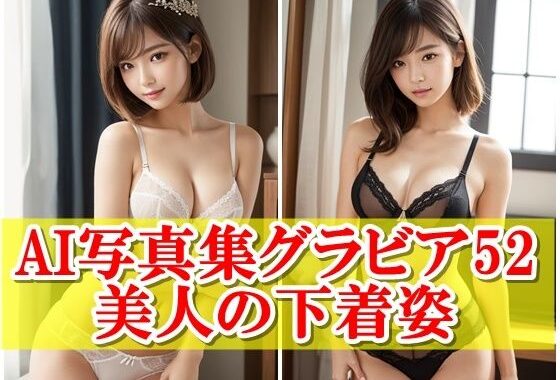 AI写真集グラビア52美人の下着姿:透ける夢と描く幻想と現実のはざま【無料エロ漫画】d_561666…実質無料
