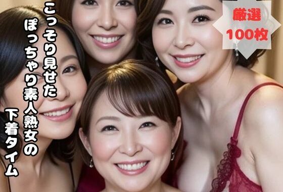 こっそり見せた  ぽっちゃり素人熟女のプライベート下着タイム【無料エロ漫画】d_562717…割引クーポンで超お得に