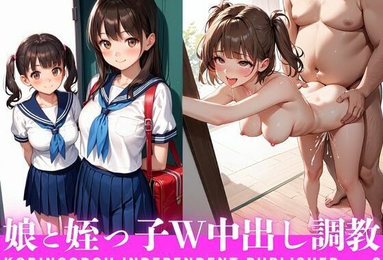 春休み中の娘と姪っ子をW中出し調教【無料エロ漫画】d_563054…無料で読む