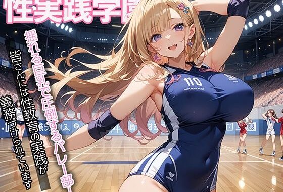 性実践学園 揺れる巨乳で圧倒するバレー部！【無料エロ漫画】d_563322…実質無料