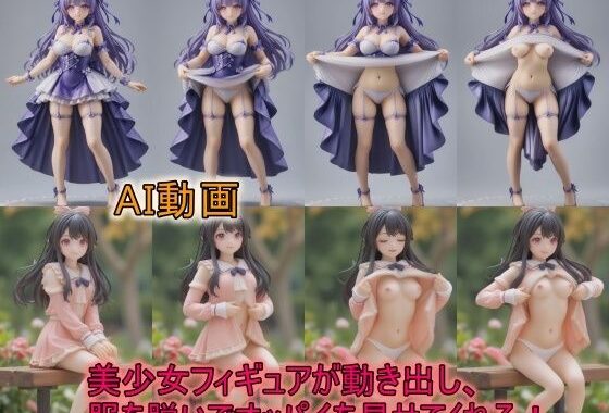 【AI動画】美少女フィギュアが動き出し、服を脱いでオッパイを見せてくれる動画【無料エロ漫画】d_564149…実質無料