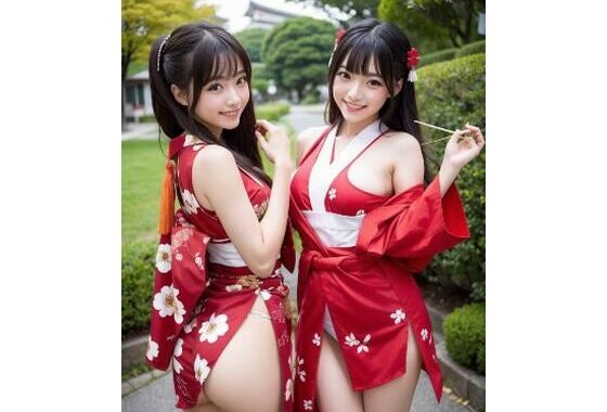 プレミアム美少女 2人組  着物コスプレ  モザイク無し【無料エロ漫画】d_565695…無料で読む