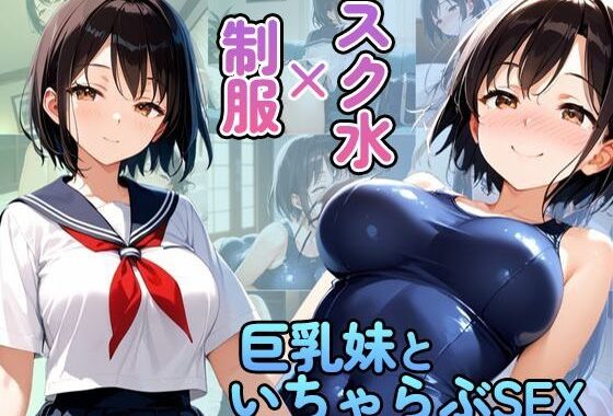 制服×スク水  巨乳妹といちゃらぶSEX【無料エロ漫画】d_568506…実質無料