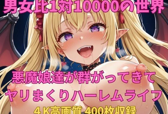 男女比1対10000の世界 悪魔娘達とセックスし放題でちんぽが乾く暇もないヤリ放題ハーレムライフ！！【無料エロ漫画】d_570107…初回クーポンあり