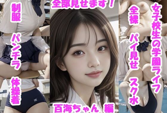 【実写系・AI生成】女子校生の学園ライフ、全部見せます！百海ちゃん編【無料エロ漫画】d_572172…実質無料