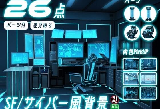 みにくる背景CG素材集『未来編』part02-Blue×Black-B【無料エロ漫画】d_574027…初回クーポンあり