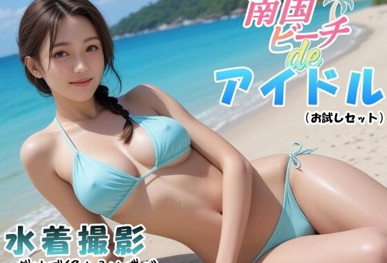 南国ビーチdeアイドル 水着撮影だけで終わるはずが…（お試しセット）【無料エロ漫画】d_575484…初回クーポンあり