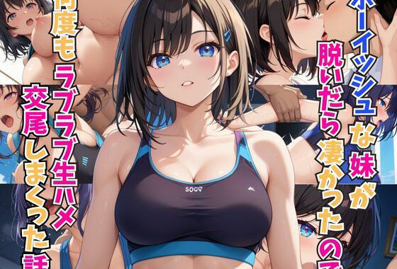 ボーイッシュな妹が脱いだら凄かったので何度もラブラブ生ハメ交尾しまくった話【無料エロ漫画】d_575971…無料で読む
