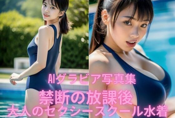 AIグラビア写真集    禁断の放課後  大人のセクシースクール水着【無料エロ漫画】d_579026…実質無料