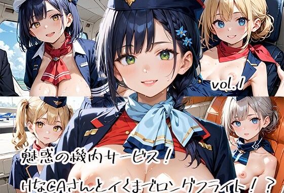 魅惑の機内サービス！HなCAさんとイくまでロングフライト！？vol.1【無料エロ漫画】d_582389…実質無料