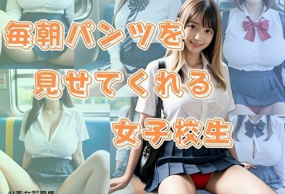 毎朝パンツを見せてくれる女子校生【無料エロ漫画】d_582562…実質無料