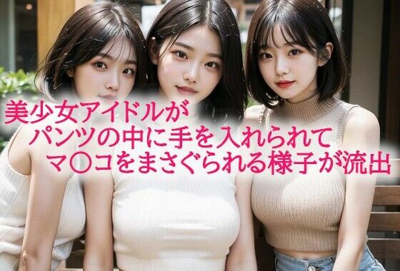 美少女アイドルがパンツの中に手を入れられてマ〇コをまさぐられる様子が流出【無料エロ漫画】d_583409…実質無料