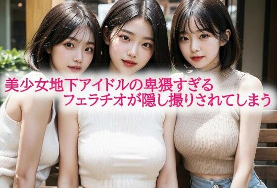 美少女地下アイドルの卑猥すぎるフェラチオが隠し撮りされてしまう【無料エロ漫画】d_587513…実質無料