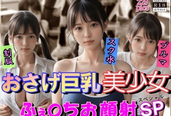 おさげ巨乳美少女ふぇらちお顔射SP【無料エロ漫画】d_589017…初回クーポンあり