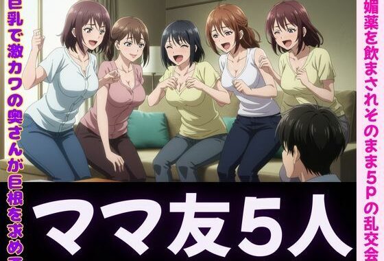 ハーレム〜ママ友5人に誘惑されて、媚薬を飲まされそのまま5P！〜肉欲に溺れて【無料エロ漫画】d_589579…実質無料