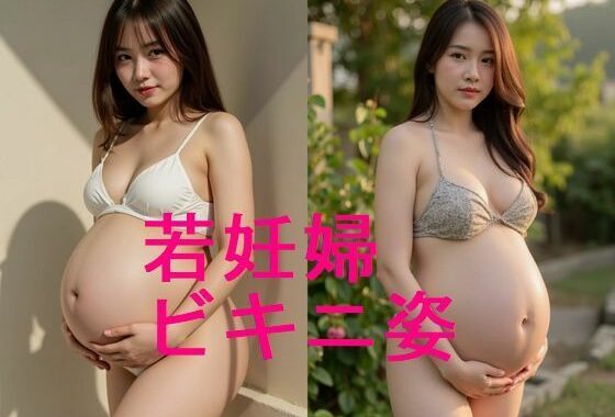 清純若妻妊婦のビキニ姿のAI写真集【全32枚】【無料エロ漫画】d_580219…実質無料