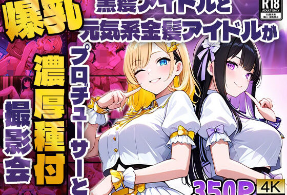 爆乳黒髪アイドルと元気系金髪アイドルがプロデューサーと濃厚種付け撮影会【4K】【無料エロ漫画】d_580441…割引クーポンで超お得に