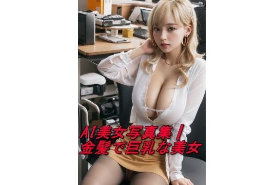 AI美女写真集┃金髪で巨乳な美女【無料エロ漫画】d_587064…割引クーポンで超お得に