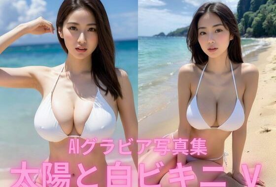 AIグラビア写真集  太陽と白ビキニ   V【無料エロ漫画】d_591038…無料で読む