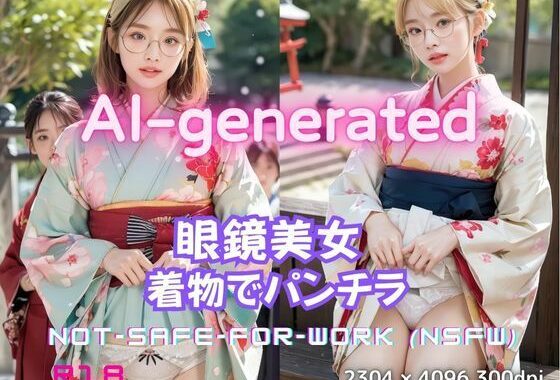 眼鏡美人の和装パンチラ写真集 〜AI-generated着物グラビア〜【無料エロ漫画】d_595754…実質無料
