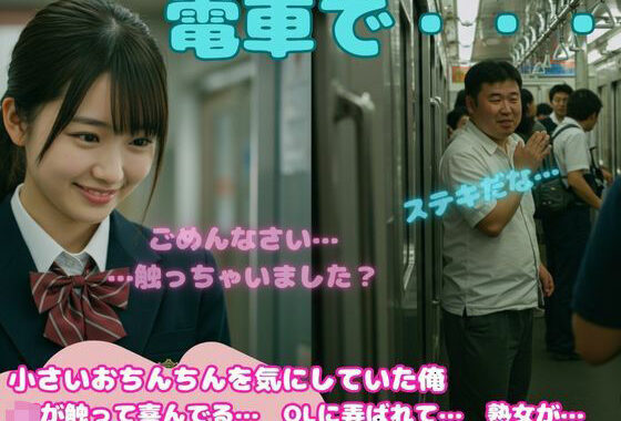 小さいチンチンが好き！JKに電車でさわられてしまい、硬くなったおちんちんをみた処女【無料エロ漫画】d_600374…実質無料