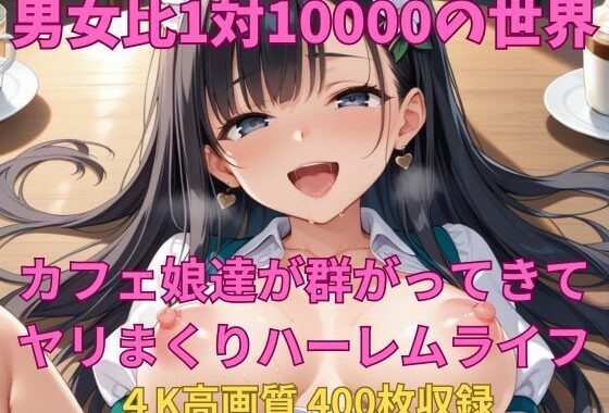 男女比1対10000の世界 カフェ娘達とセックスし放題でちんぽが乾く暇もないヤリ放題ハーレムライフ！！【無料エロ漫画】d_600631…初回クーポンあり