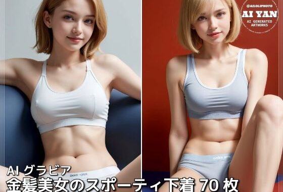 金髪美女のスポーティ下着【無料エロ漫画】d_605606…無料で読む