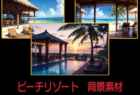 ビーチリゾート  背景素材【無料エロ漫画】d_608747…実質無料