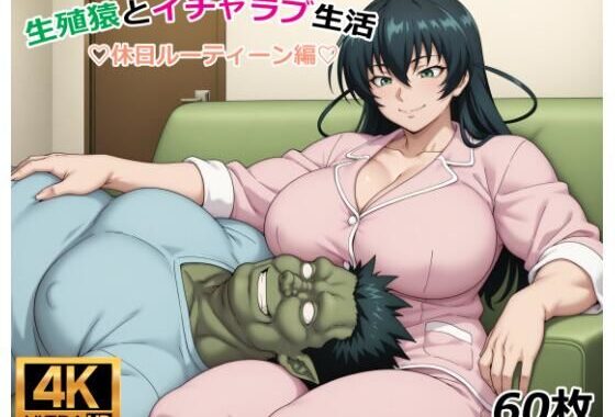 生殖猿とイチャラブ生活休日ルーティーン編【無料エロ漫画】d_608818…無料で読む