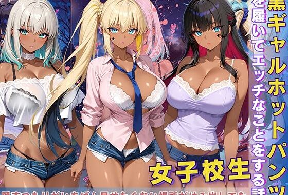 黒ギャル 女子校生 ホットパンツを履いてエッチなことをする話【無料エロ漫画】d_611295…無料で読む