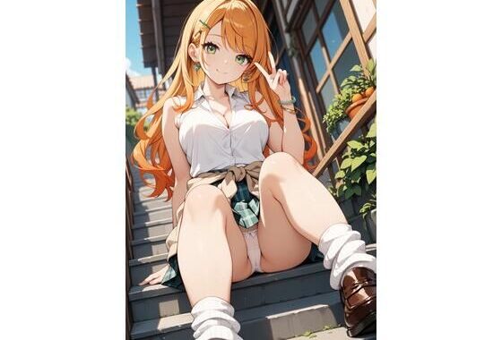 オレンジ髪ちゃんとえっちなえちえち【無料エロ漫画】d_611668…実質無料