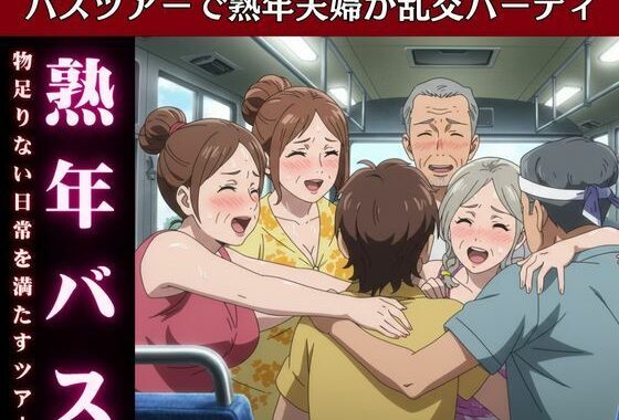 バスで乱交ツアー！熟女とおじさんが倫理観ぶち壊しの変態ツアー物語【無料エロ漫画】d_616015…割引クーポンで超お得に
