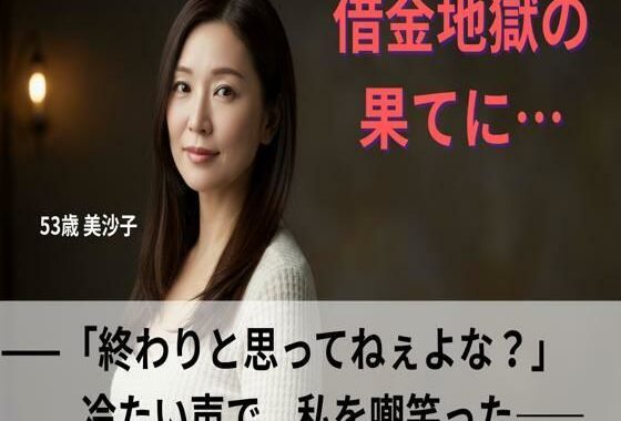 【シニア恋愛】「借金地獄の果てに…」〜終わりと思ってねぇよな？冷たい声で、私を嘲笑った〜53歳美沙子【官能朗読】【無料エロ漫画】d_616353…初回クーポンあり