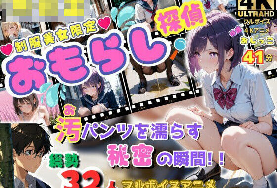 【無修正フルボイス4Kアニメ】制服美少女限定『おもらし探偵』汚（お）パンツを濡らす秘密の瞬間 『質問』目の前で美少女突然おもらしをしたらあなたはどうする？【無料エロ漫画】d_619619…実質無料