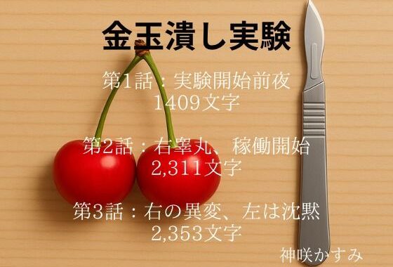 金玉潰し実験 第3話:右の異変、左は沈黙 （1話、2話は体験版として収録）【無料エロ漫画】d_626609…初回クーポンあり