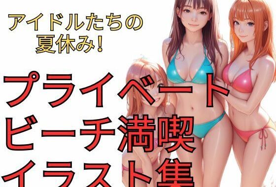 アイドルたちの夏休み！プライベートビーチ満喫イラスト集【無料エロ漫画】d_637870…割引クーポンで超お得に