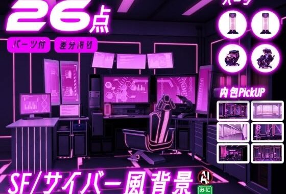 みにくる背景CG素材集『未来編』part02-Pink×Black-B【無料エロ漫画】d_641810…初回クーポンあり