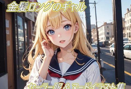 金髪ロングギャルのセーラー服＆ヌードイラスト集！【無料エロ漫画】d_643866…割引クーポンで超お得に