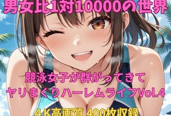 男女比1対10000の世界 競泳女子とセックスし放題でちんぽが乾く暇もないヤリ放題ハーレムライフ！！Vol.4【無料エロ漫画】d_650847…無料で読む