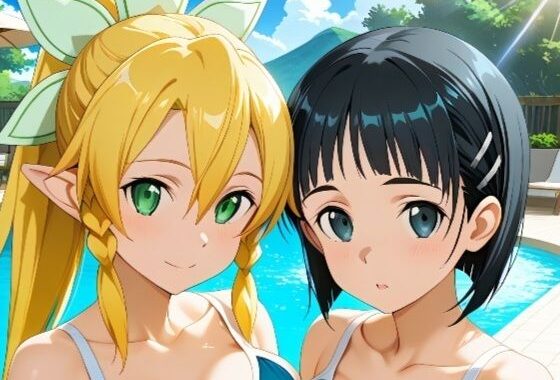 スクール水着の◯葉と◯ー◯ァ【無料エロ漫画】d_659642…実質無料
