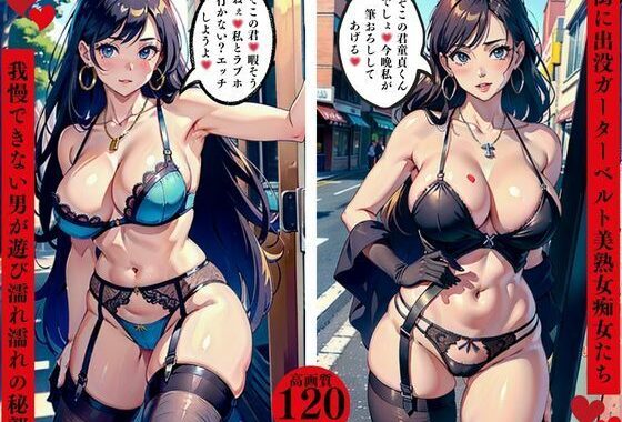 街に出没ガーターベルト美熟女痴女たち我慢できない男が遊び濡れ濡れの秘部【無料エロ漫画】d_557836…無料で読む