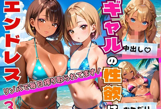 ギャルの性欲はエンドレス！！リゾバで毎日搾り取られてます！！3【厳選CG200枚収録】【無料エロ漫画】d_558746…実質無料