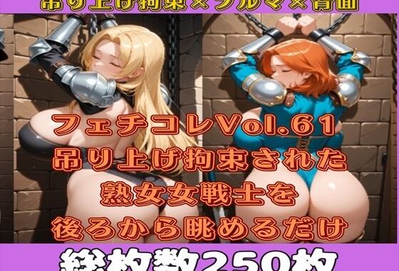 フェチコレVol.61 吊り上げ拘束された巨乳ビキニアーマー女戦士の熟女を後ろから眺めるだけ【総枚数250枚】【無料エロ漫画】d_564919…無料で読む