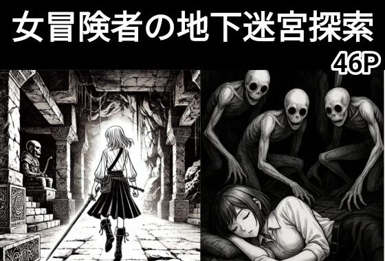 女冒険者の地下迷宮探索（ホラー、ダークファンタジー、ゴブリン、睡姦）【無料エロ漫画】d_582936…割引クーポンで超お得に